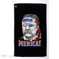 Theodore Roosevelt Merica 4th July Usa Us President Golf Towel thumb 0