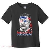 Theodore Roosevelt Merica 4th July Usa Us President Toddler T-Shirt thumb 0