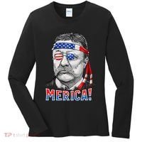 Theodore Roosevelt Merica 4th July Usa Us President Women's Long Sleeve Shirt thumb 0