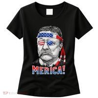 Theodore Roosevelt Merica 4th July Usa Us President Women's T-Shirt thumb 0