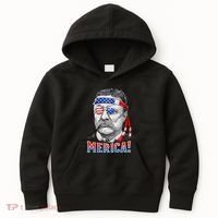 Theodore Roosevelt Merica 4th July Usa Us President Kids Hoodie thumb 0