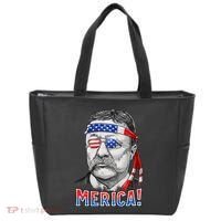 Theodore Roosevelt Merica 4th July Usa Us President Tote Bag thumb 0