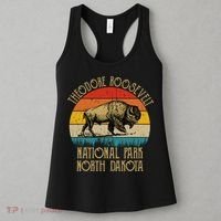 Theodore Roosevelt National Park North Dakota Buffalo Retro Women's Tank Top thumb 3