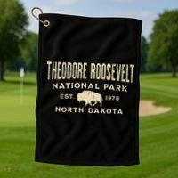 Theodore Roosevelt National Park Golf Towel thumb 1