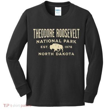 Theodore Roosevelt National Park Kids Long Sleeve Shirt