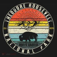 Theodore Roosevelt National Park North Dakota Hiker Souvenir Long Sleeve Shirt thumb 2