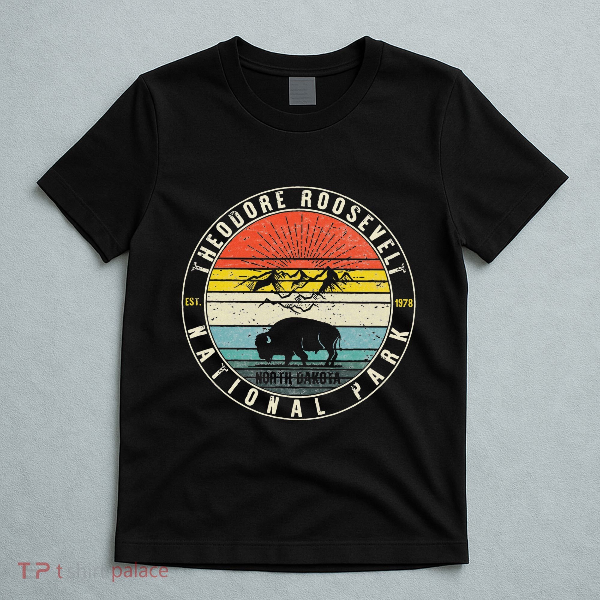 Theodore Roosevelt National Park North Dakota Hiker Souvenir T-Shirt