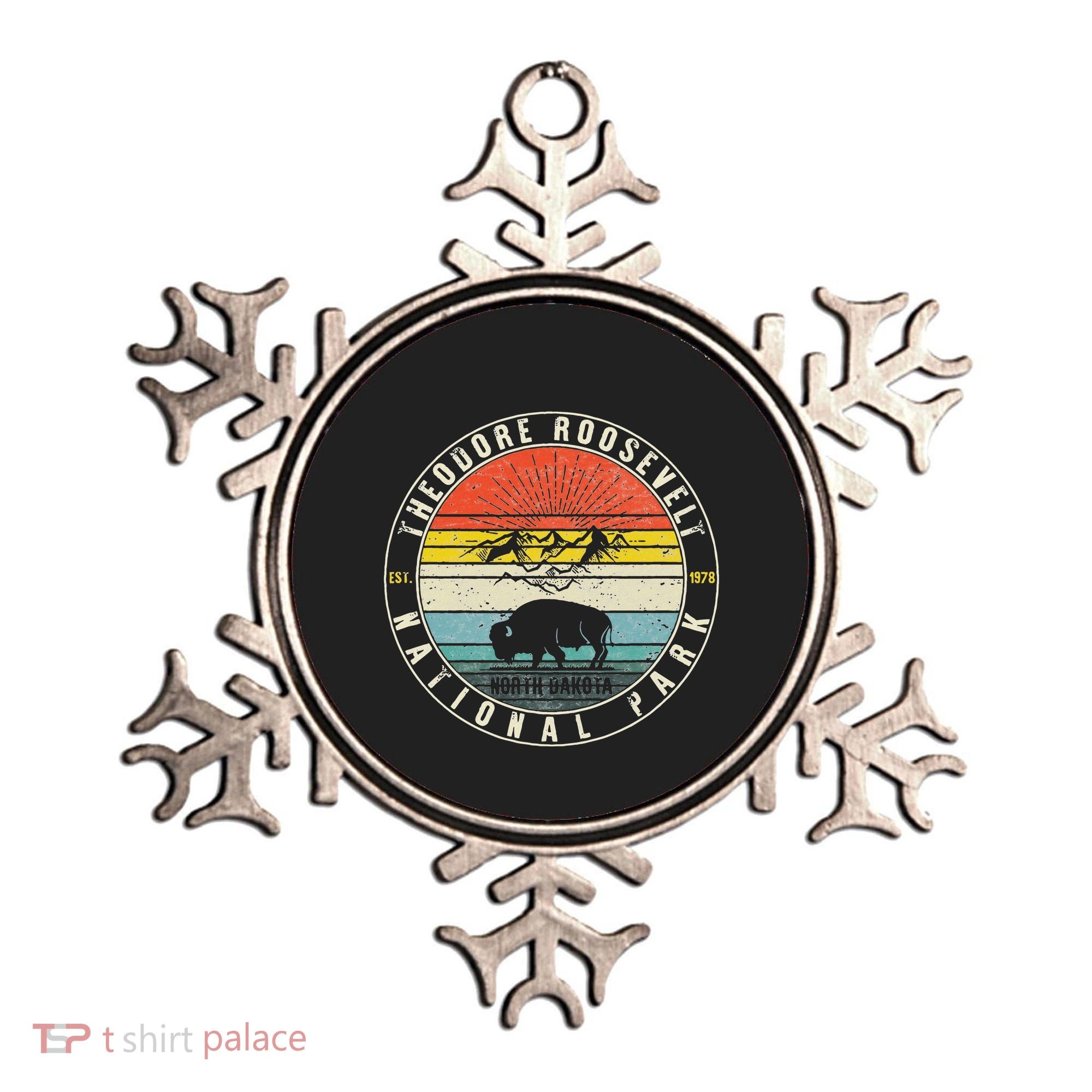 Theodore Roosevelt National Park North Dakota Hiker Souvenir Ornament