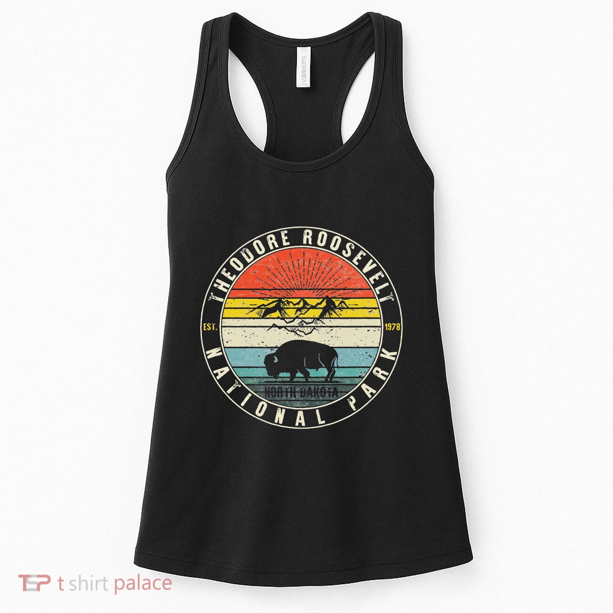 Theodore Roosevelt National Park North Dakota Hiker Souvenir Women's Tank Top