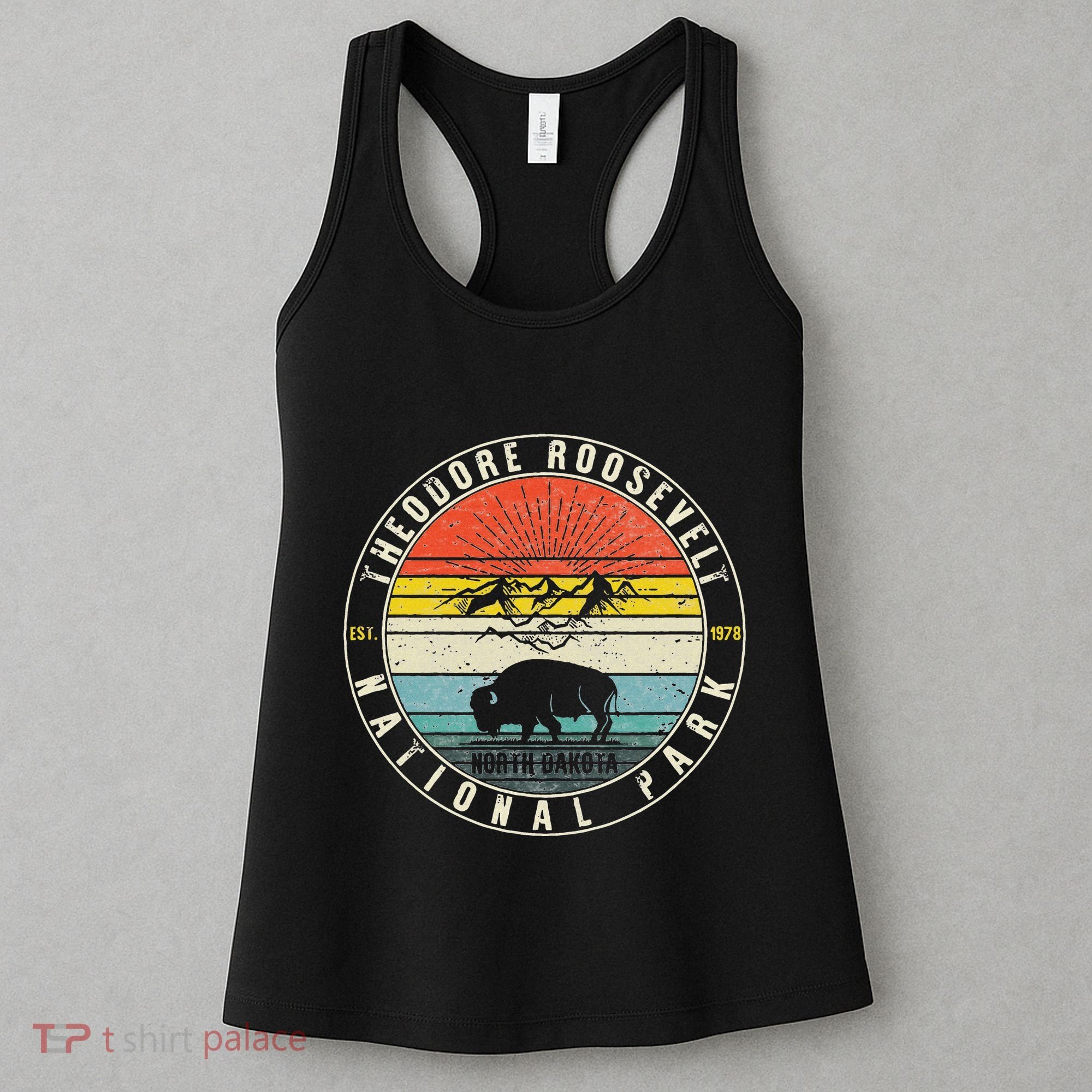 Theodore Roosevelt National Park North Dakota Hiker Souvenir Women's Tank Top