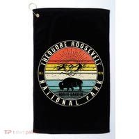 Theodore Roosevelt National Park North Dakota Hiker Souvenir Golf Towel thumb 0