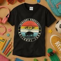 Theodore Roosevelt National Park North Dakota Hiker Souvenir Kids T-Shirt thumb 3