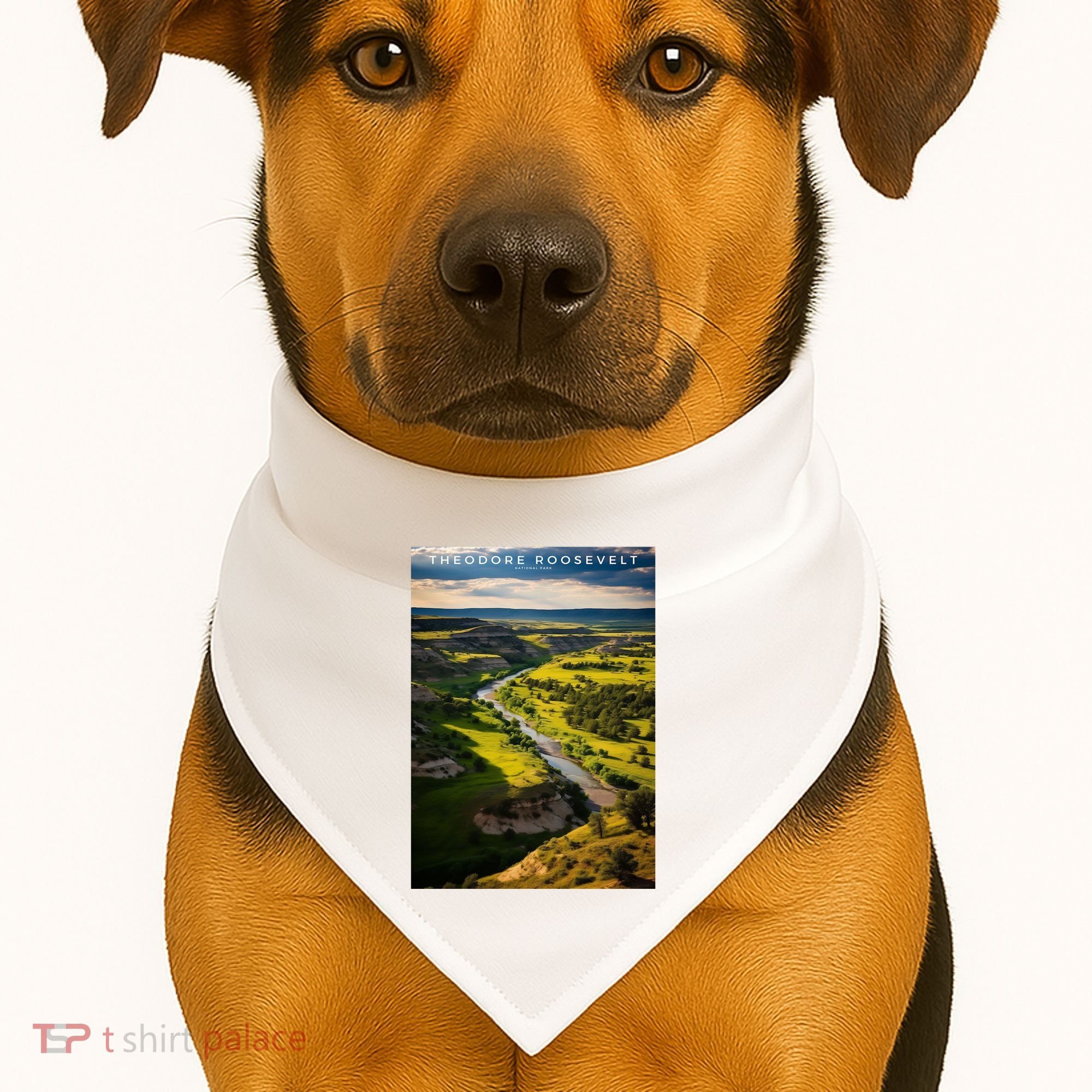 Theodore Roosevelt National Park USA-Made Doggie Bandana