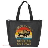 Theodore Roosevelt National Park North Dakota Buffalo Retro Tote Bag thumb 0
