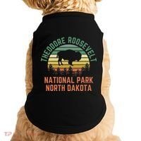 Theodore Roosevelt National Park North Dakota Buffalo Retro Doggie Tank thumb 0
