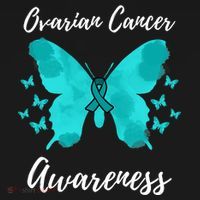 Teal Ribbon Ovarian Cancer Awareness Women's Hoodie thumb 2