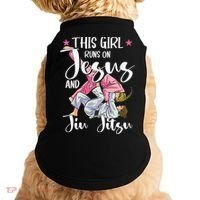 This  Runs On Jesus And Jiu Jitsu Gift Doggie Tank thumb 0