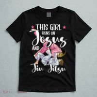 This  Runs On Jesus And Jiu Jitsu Gift T-Shirt thumb 5