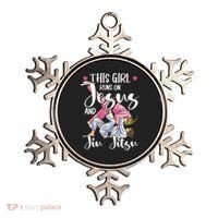 This  Runs On Jesus And Jiu Jitsu Gift Ornament thumb 0