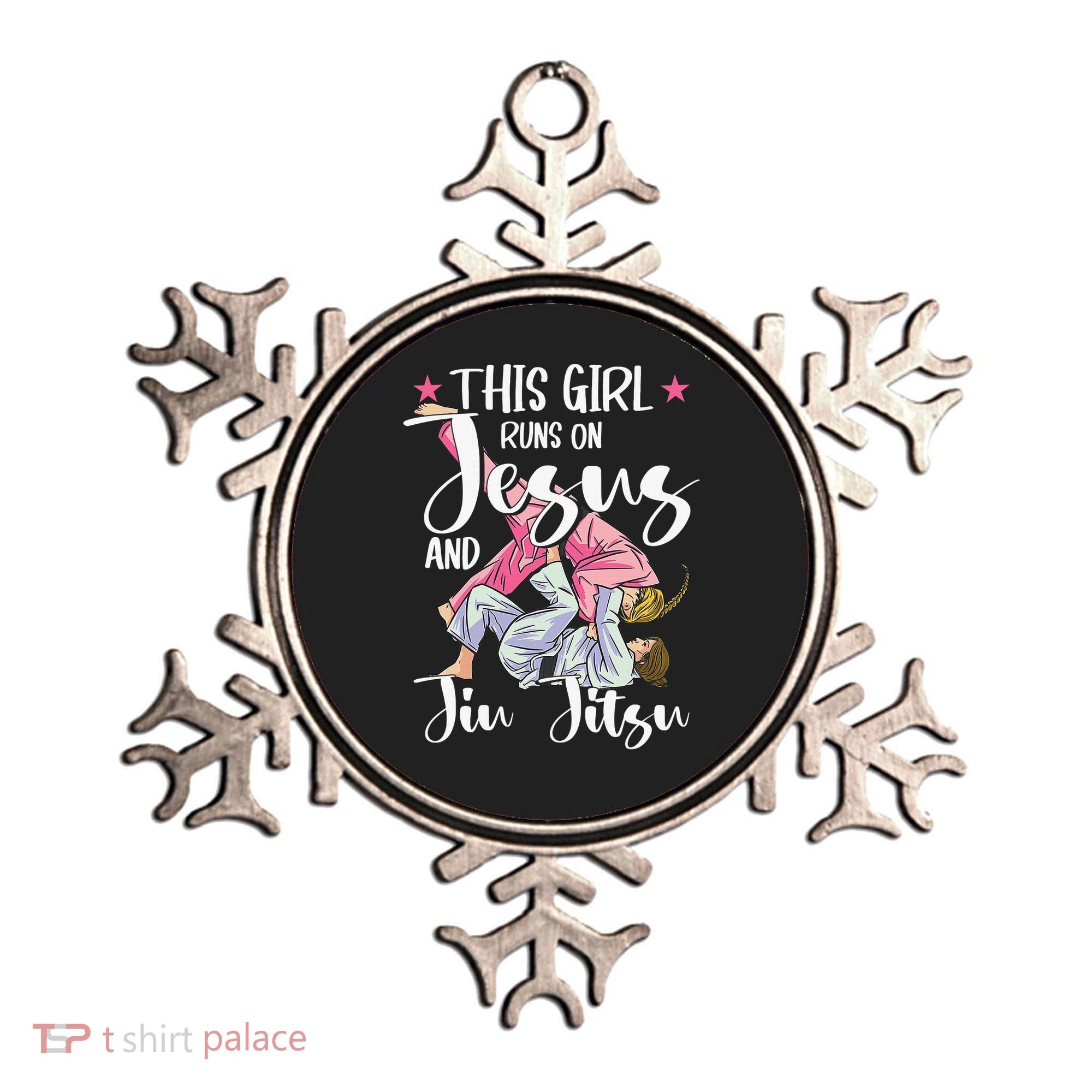 This  Runs On Jesus And Jiu Jitsu Gift Ornament