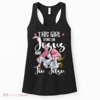 This  Runs On Jesus And Jiu Jitsu Gift Women's Tank Top thumb 0