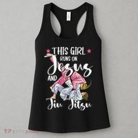 This  Runs On Jesus And Jiu Jitsu Gift Women's Tank Top thumb 3