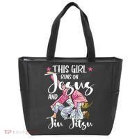 This  Runs On Jesus And Jiu Jitsu Gift Tote Bag thumb 0