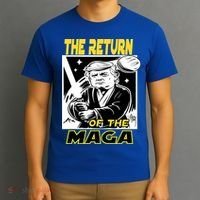 The Return Of The Maga Funny Parody Trump Wins Trump Won 47 T-Shirt thumb 3