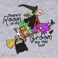 ThereS Room On My Broom For You Too Teacher Women's Sweatshirt thumb 2