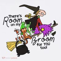 ThereS Room On My Broom For You Too Teacher Women's Hoodie thumb 2