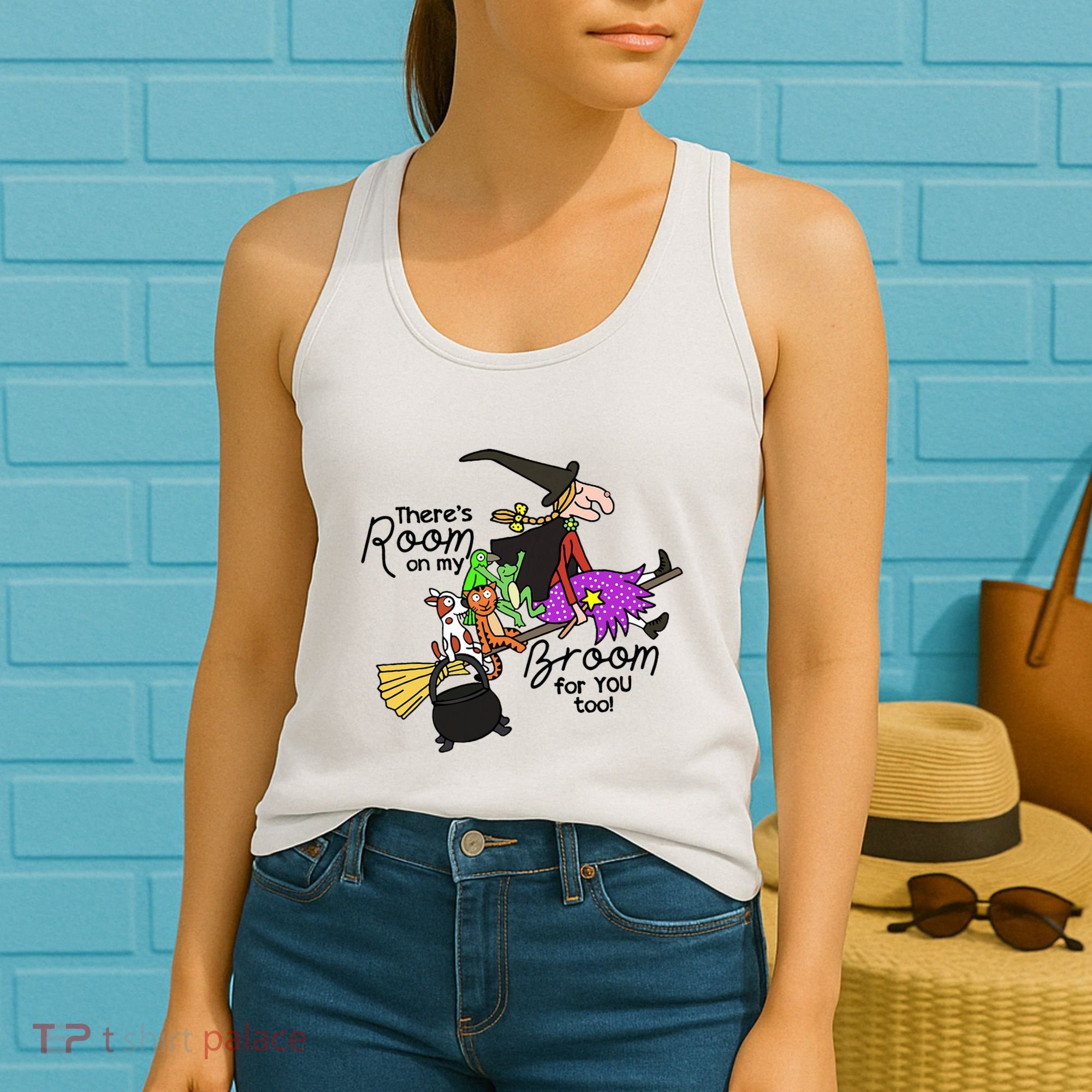 ThereS Room On My Broom For You Too Teacher Women's Tank Top