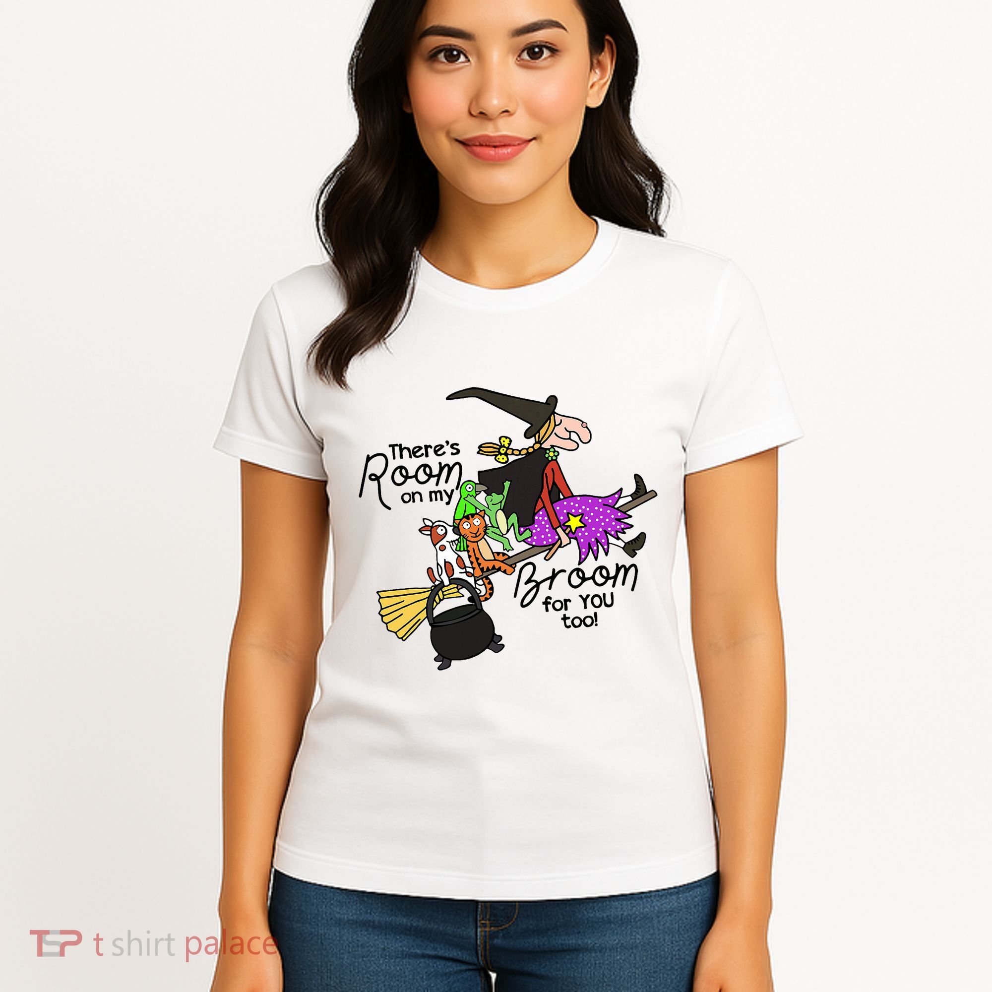 ThereS Room On My Broom For You Too Teacher Women's T-Shirt