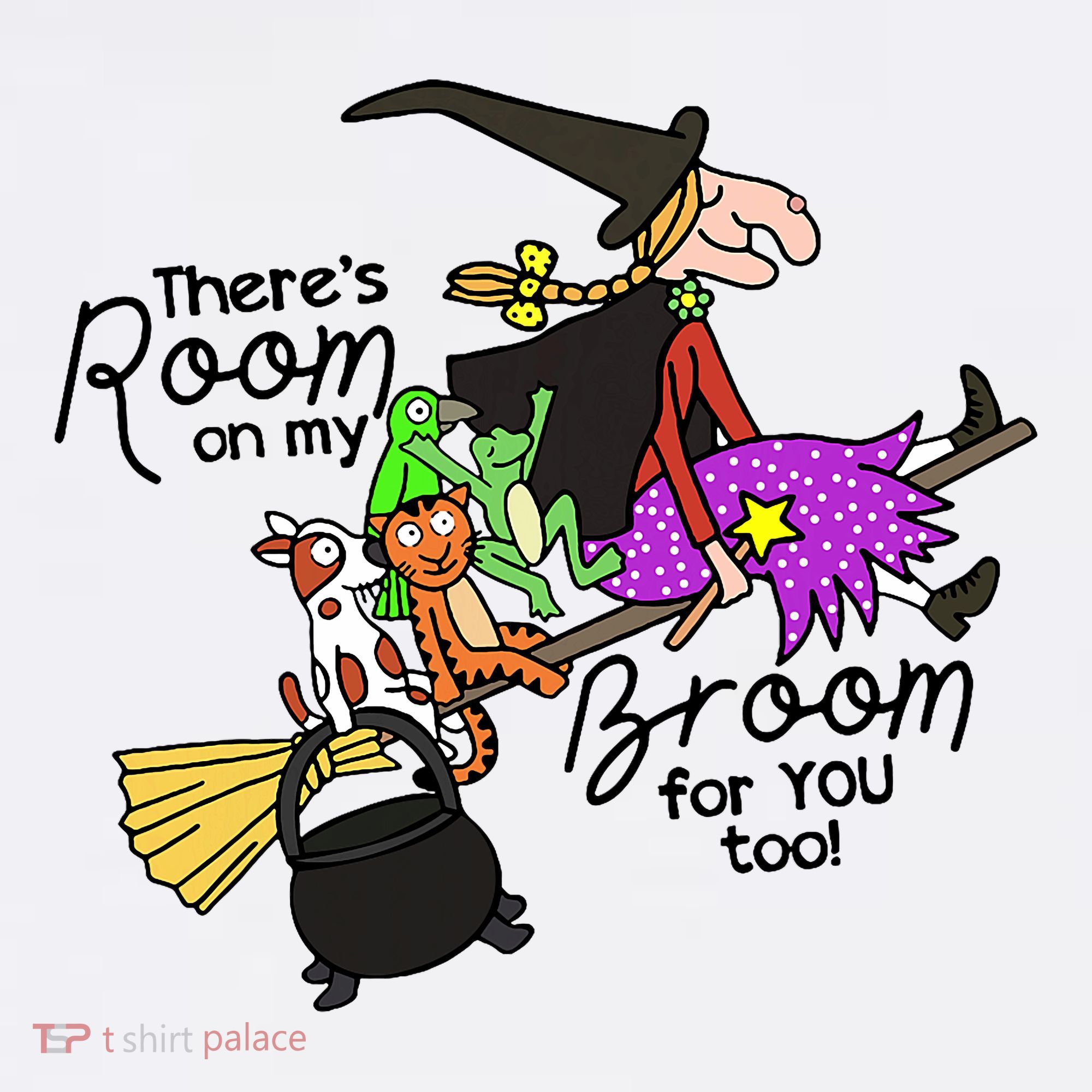 ThereS Room On My Broom For You Too Teacher Women's T-Shirt