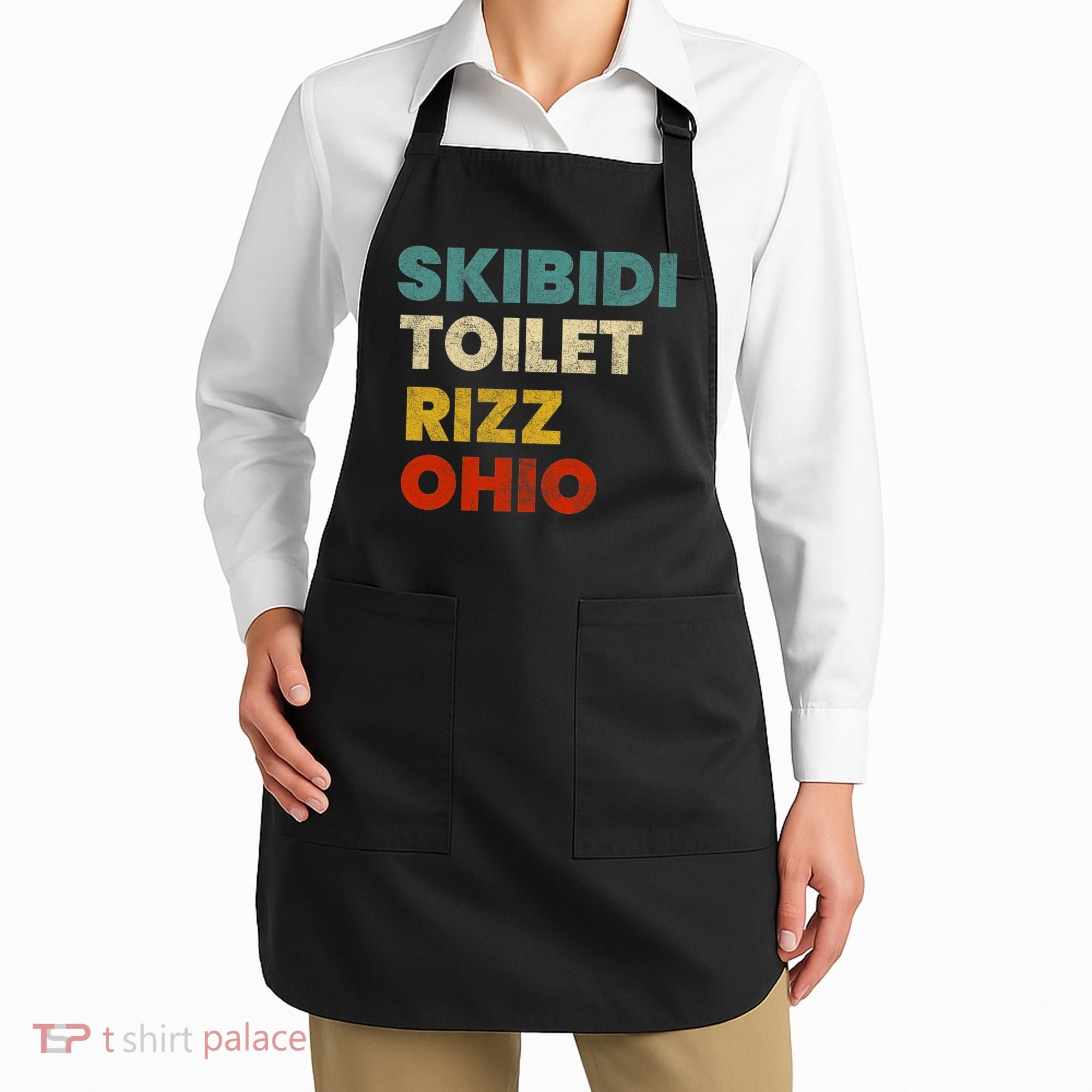 Toilet Rizz Ohio Apron