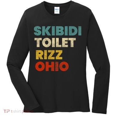 Toilet Rizz Ohio Women's Long Sleeve Shirt