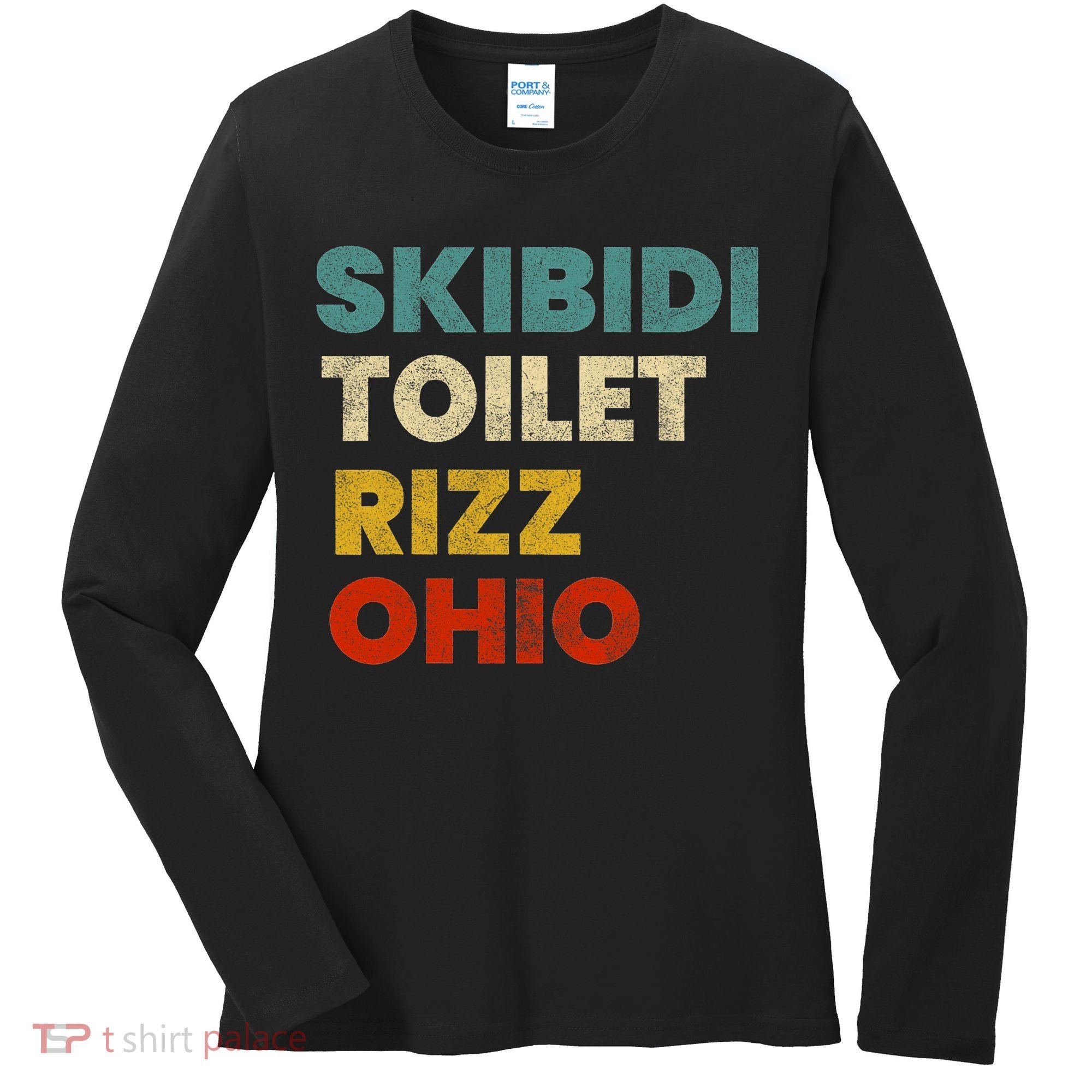 Toilet Rizz Ohio Women's Long Sleeve Shirt