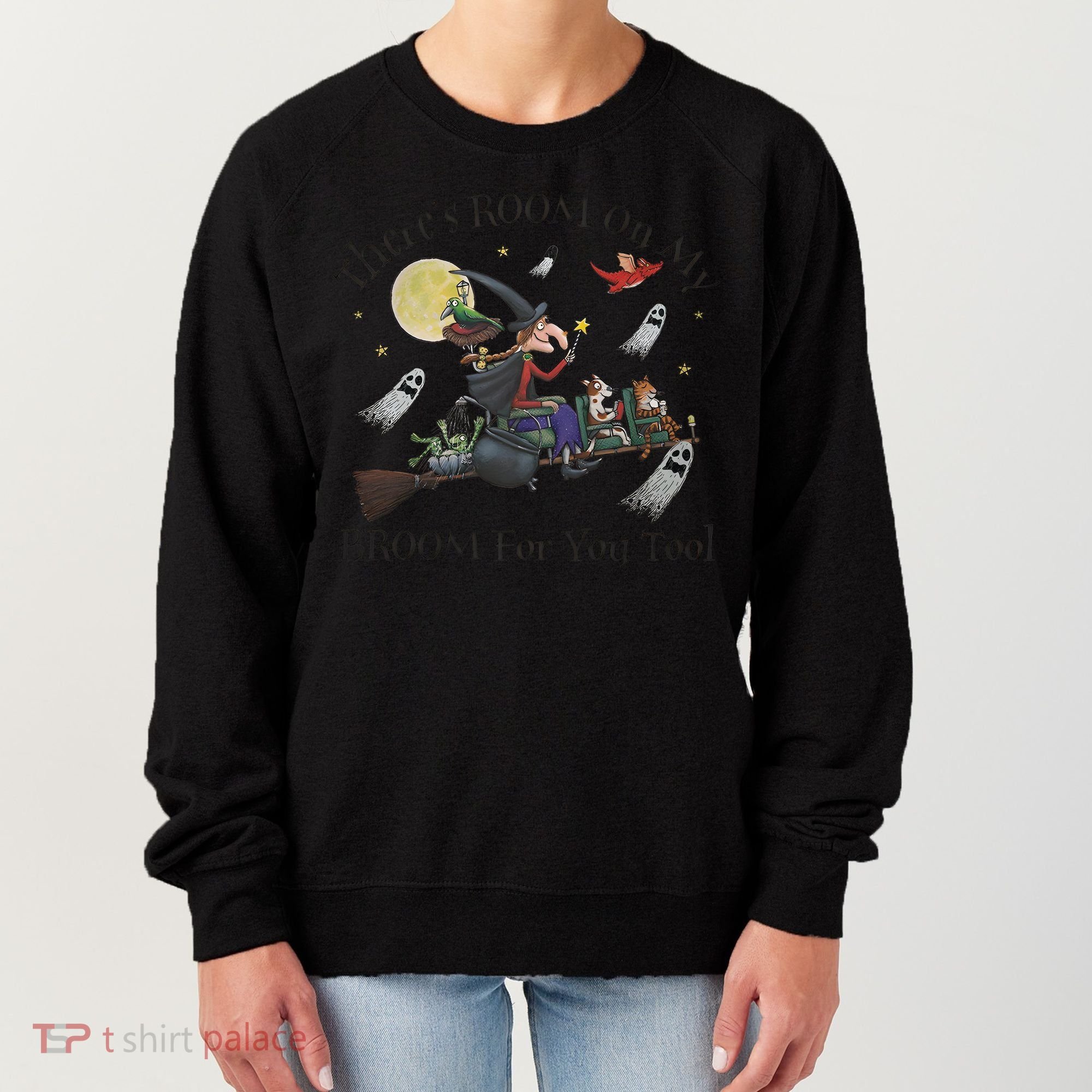 Theres Room On My Broom For You Too Halloween Witch Wizard Women's Sweatshirt