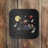 Theres Room On My Broom For You Too Halloween Witch Wizard Coaster thumb 0