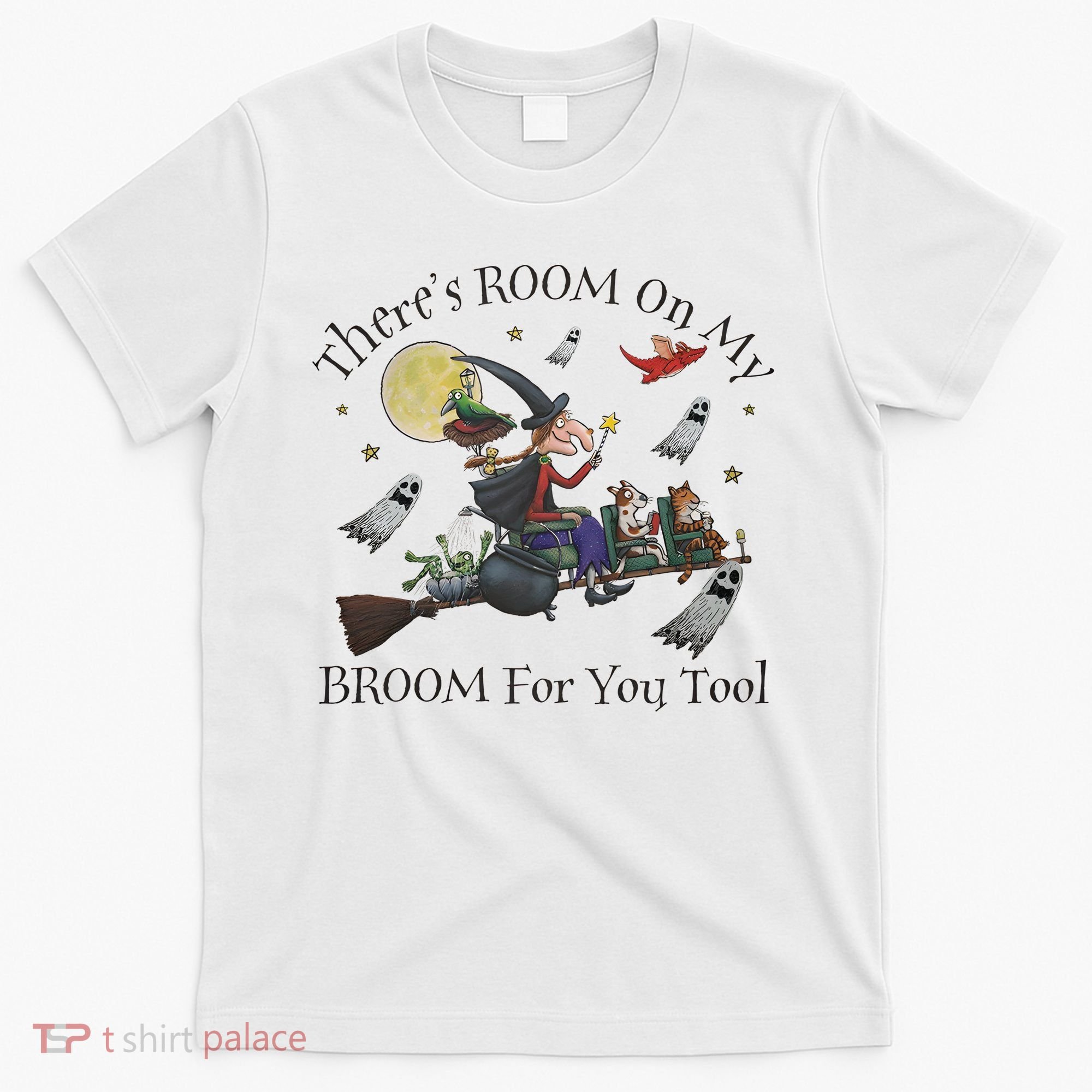 Theres Room On My Broom For You Too Halloween Witch Wizard T-Shirt