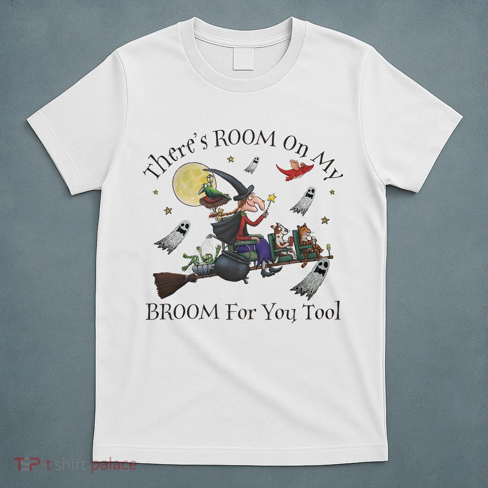 Theres Room On My Broom For You Too Halloween Witch Wizard T-Shirt