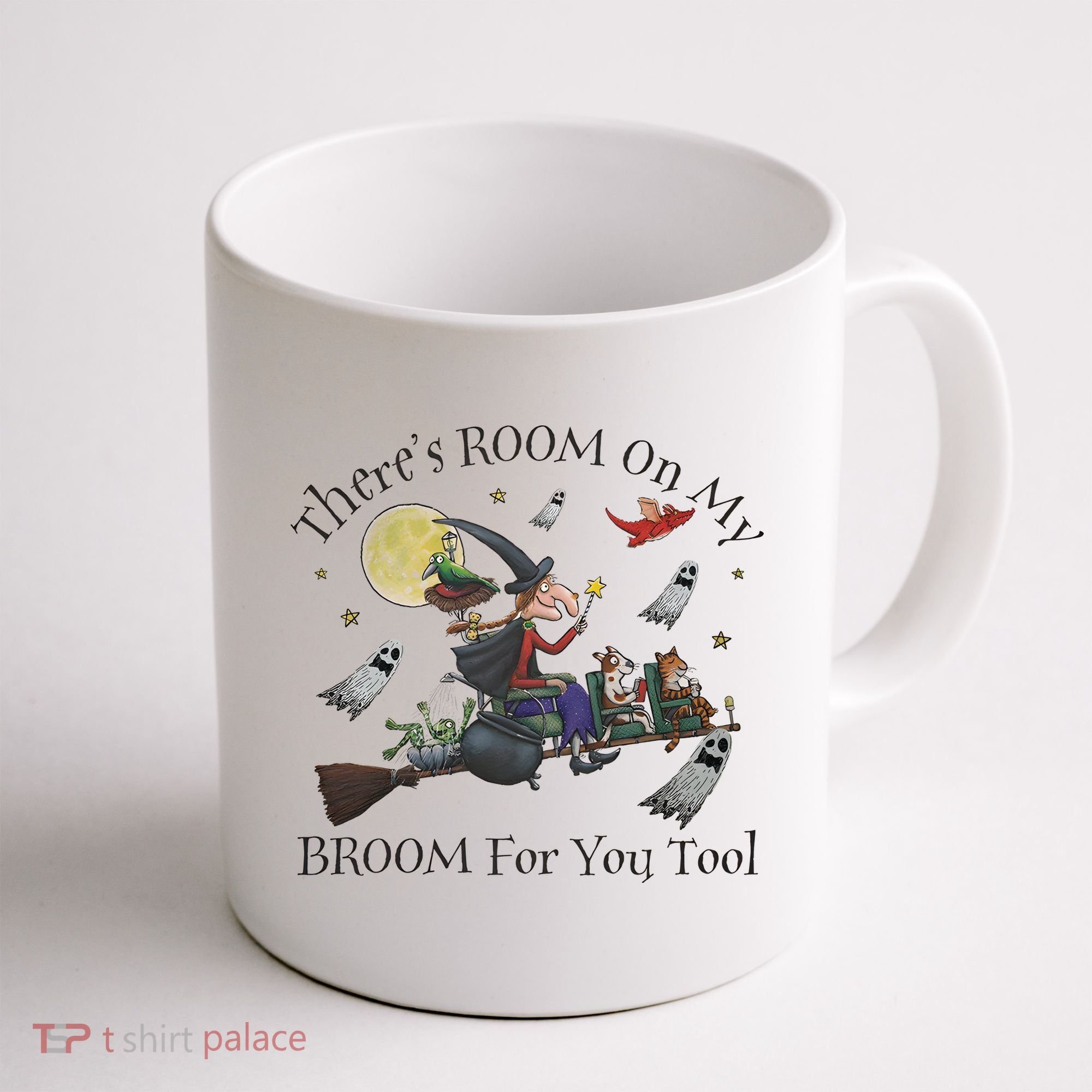 Theres Room On My Broom For You Too Halloween Witch Wizard Coffee Mug