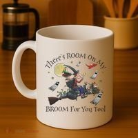Theres Room On My Broom For You Too Halloween Witch Wizard Coffee Mug thumb 4