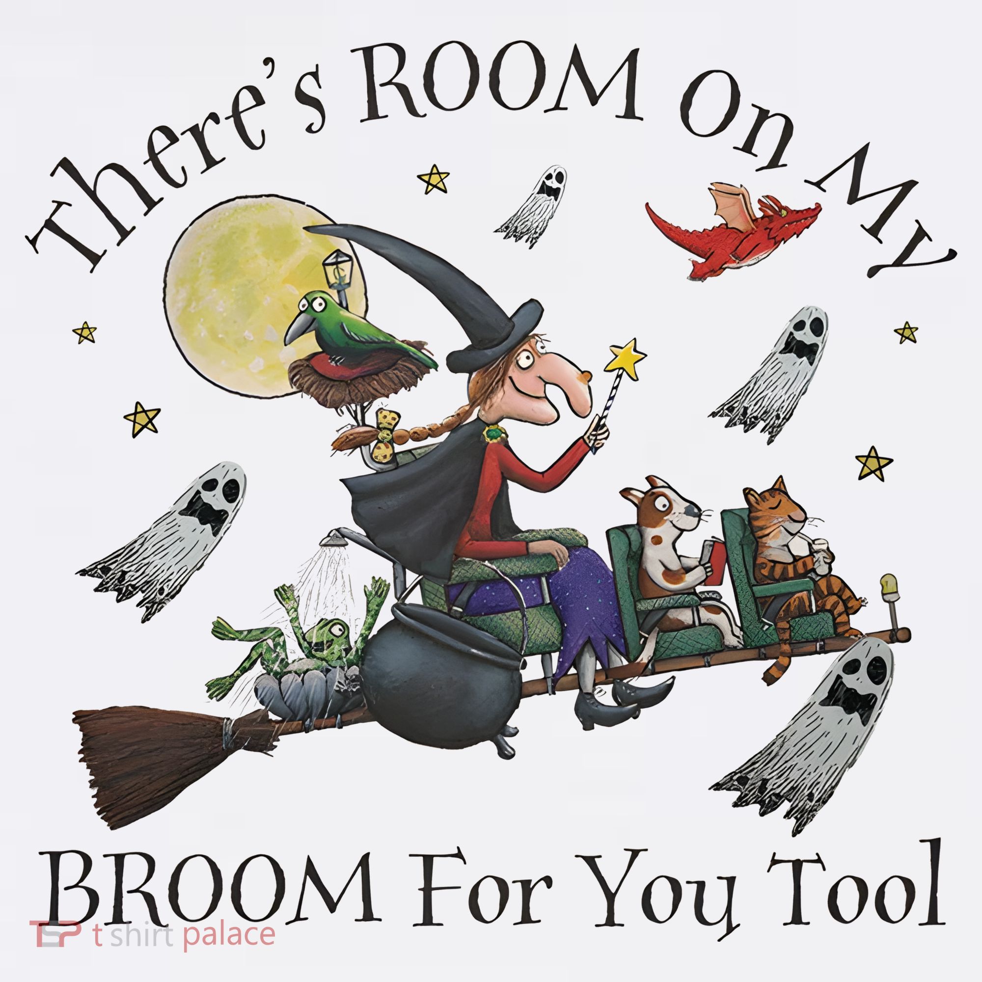 Theres Room On My Broom For You Too Halloween Witch Wizard Women's Tank Top
