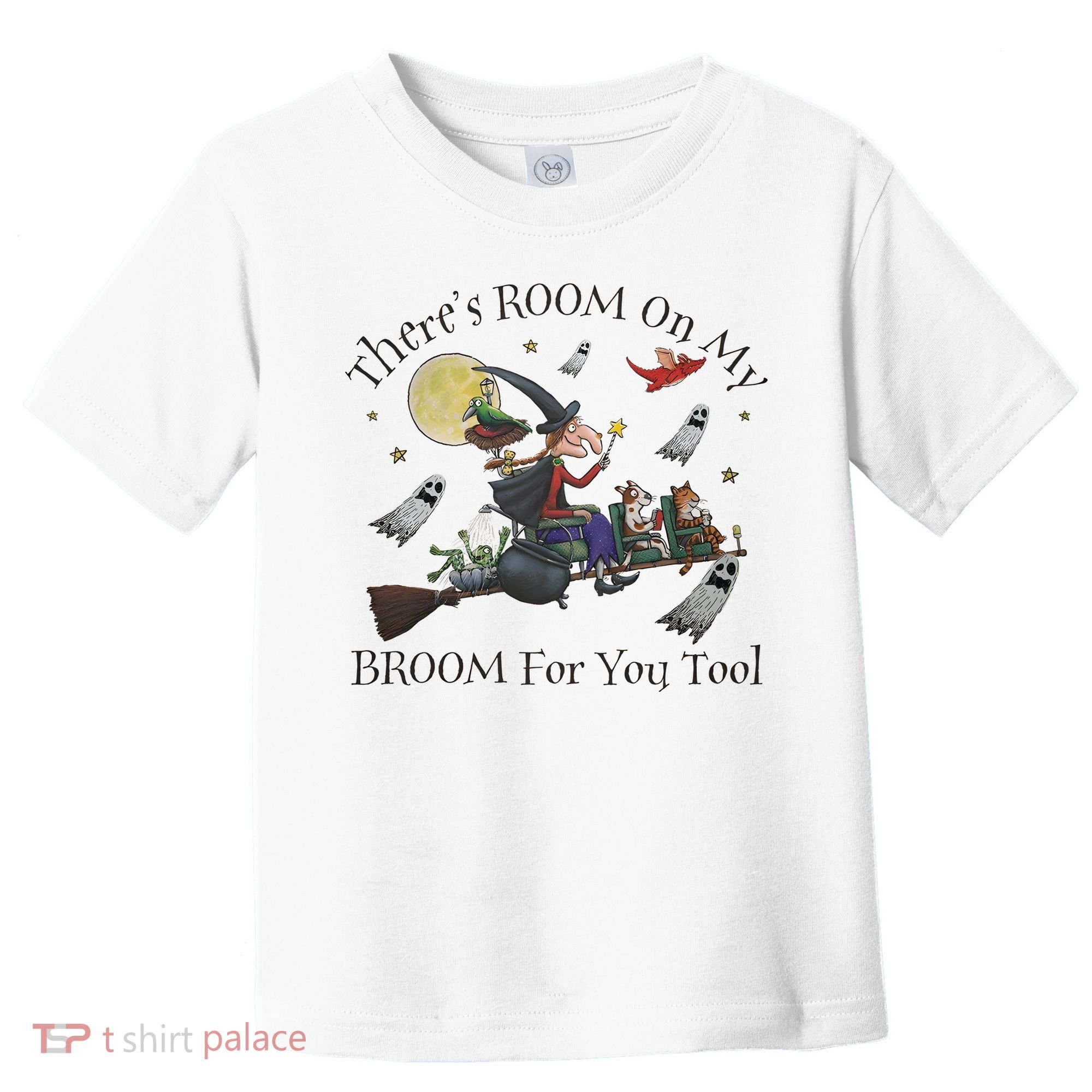 Theres Room On My Broom For You Too Halloween Witch Wizard Toddler T-Shirt