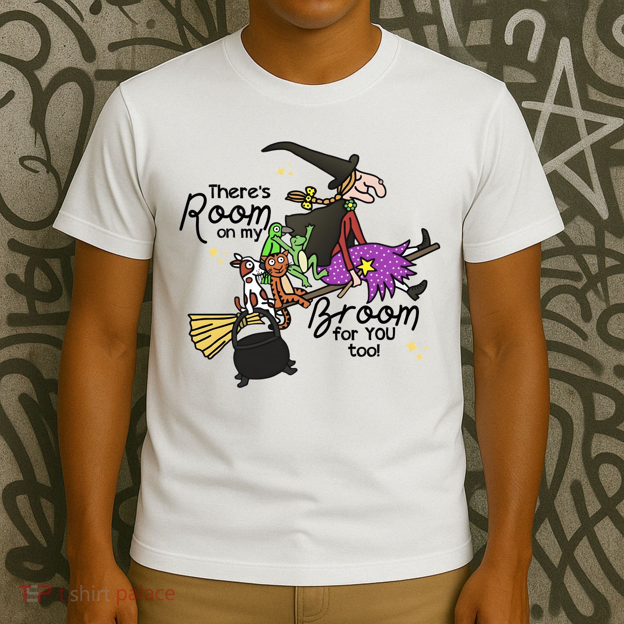 Theres Room On My Broom For You Too Halloween Witch T-Shirt