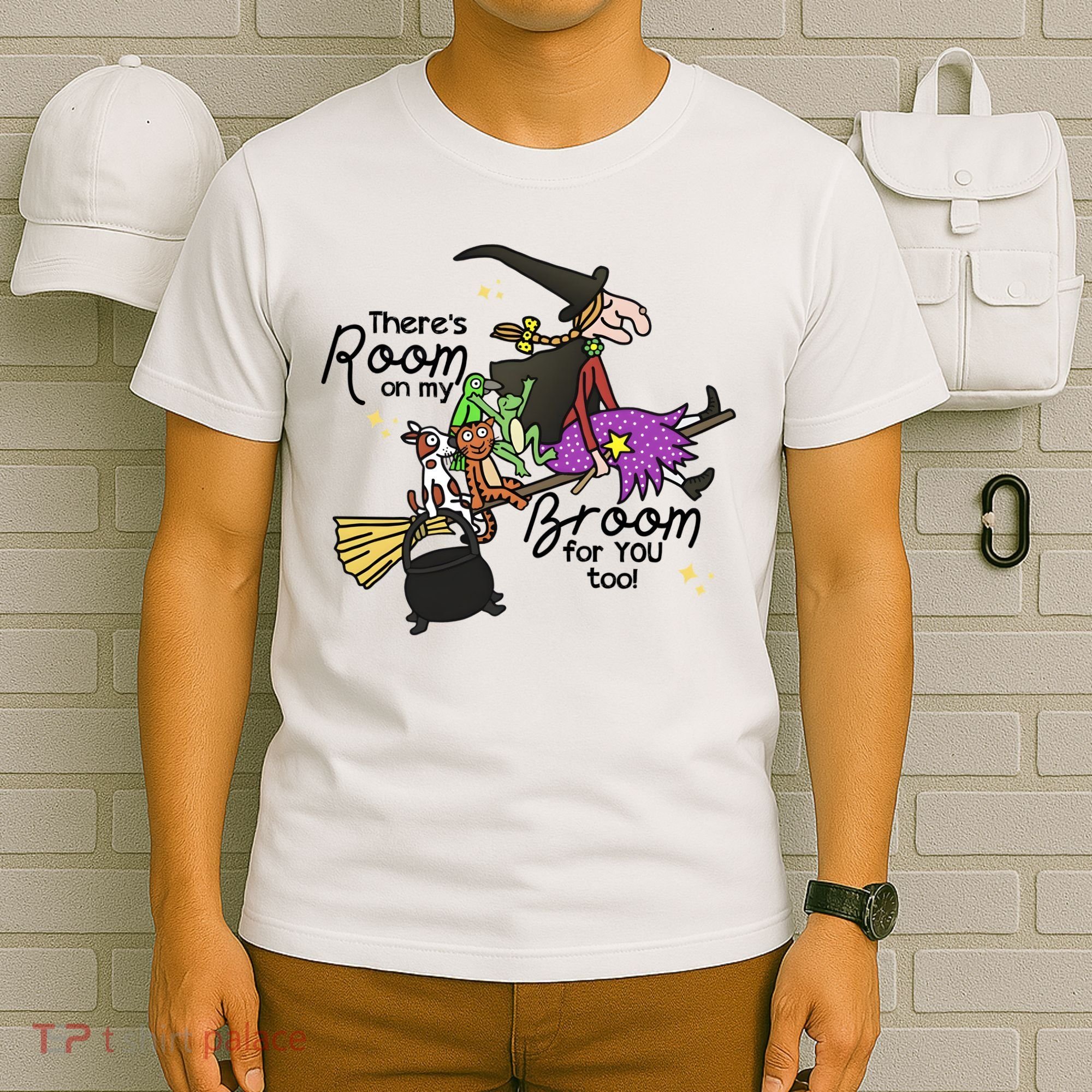 Theres Room On My Broom For You Too Halloween Witch T-Shirt