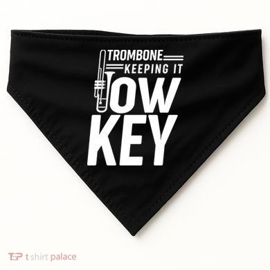 Trombone Keeping It Low Key USA-Made Doggie Bandana