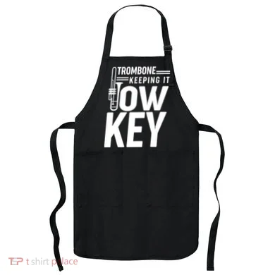 Trombone Keeping It Low Key Apron