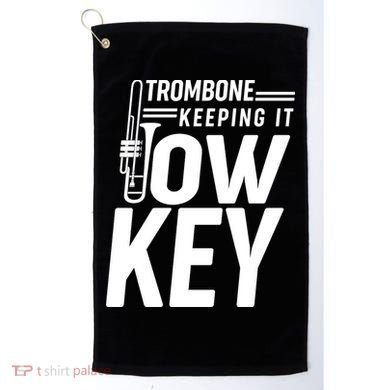 Trombone Keeping It Low Key Golf Towel
