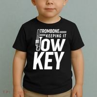 Trombone Keeping It Low Key Toddler T-Shirt thumb 2